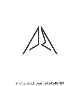 Alphabet Initials logo AM, MA, M and A
