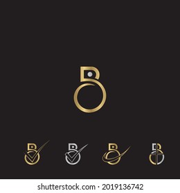 Alphabet Initials Logo BS, SB, S und B