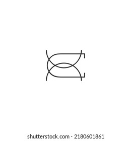 Logo de Alphabet Initials CX, XC, C y X