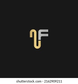 Alphabet Initials logo FZ, ZF, F and Z