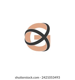 Alphabet Initials logo GX, XG, X and G