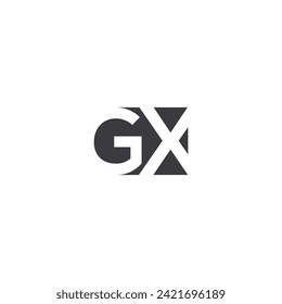 Alphabet Initials logo GX, XG, X and G