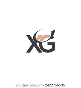 Alphabet Initials logo GX, XG, X and G