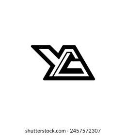 Alphabet Initials logo GY, YG, G and Y