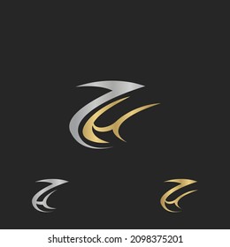 Logo de Alphabet Initials HZ, ZH, H y Z
