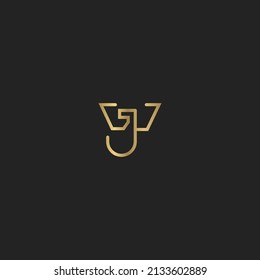 Logo de Alphabet Initials JW, WJ, J y W