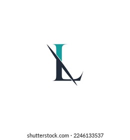 Alphabet Initials logo L, LL