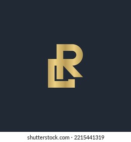 Logo de Alphabet Initials LR, RL, L y R