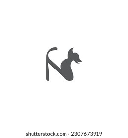 Alphabet Initials logo NN, N