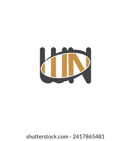 Alphabet Initials logo NW, WN, N and W