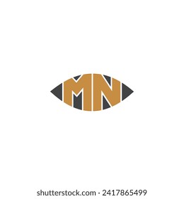 Alphabet Initials logo NW, WN, N and W