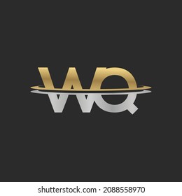 Alphabet Initials logo QW, WQ, W and Q