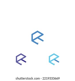 Alphabet Initials Logo R, RR