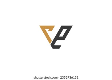 Alphabet Initials logo RE, ER, R and E