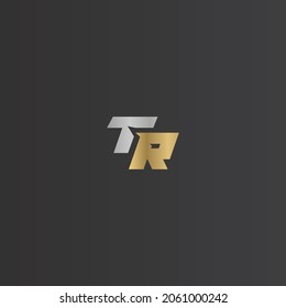 Alphabet Initials Logo RT, TR, T und R