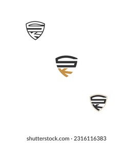 Alphabet Initials logo SK, KS, S and K