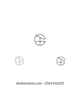 Alphabet Initials logo TG, GT, T and G