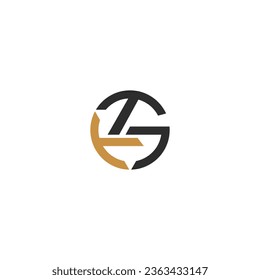 Alphabet Initials logo TG, GT, T and G
