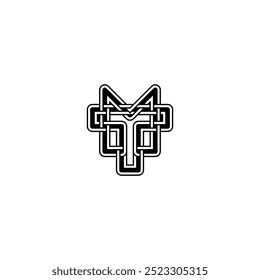 Alphabet Initials logo TM, MT, T and M