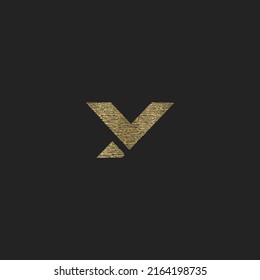 Alphabet Initials logo VY, YV, V and Y