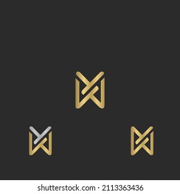 Alphabet Initials logo WY, YW, W and Y