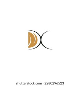 Alphabet Initials Logo XD, DX, X und D