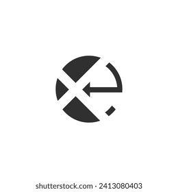 Alphabet Initials Logo XE, EX, E und X