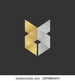 Alphabet Initials logo XS, SX, X and S