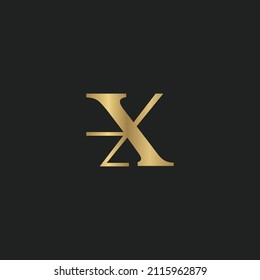Logo de Alphabet Initials XZ, ZX, X y Z