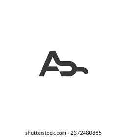 Alphabet Initials logo YA, AY, Y and A