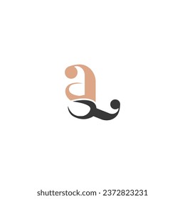 Alphabet Initials logo YA, AY, Y and A