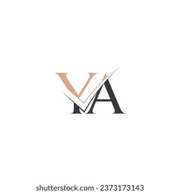 Alphabet Initials logo YA, AY, Y and A