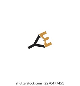 Alphabet Initials logo YE, EY, Y and E