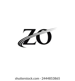 Alphabet Initials logo ZO, OZ, O and Z