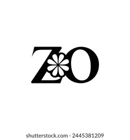 Alphabet Initials logo ZO, OZ, O and Z