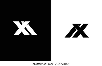 Alphabet IX logo design, IX XI monogram logo