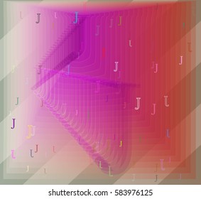 Alphabet J art vector