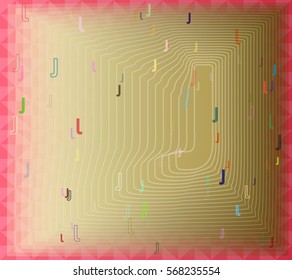 Alphabet J background pattern