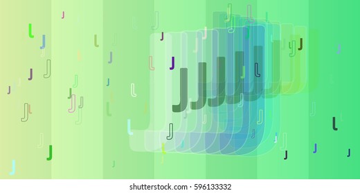 Alphabet J design template