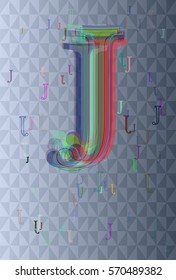 Alphabet J idea design