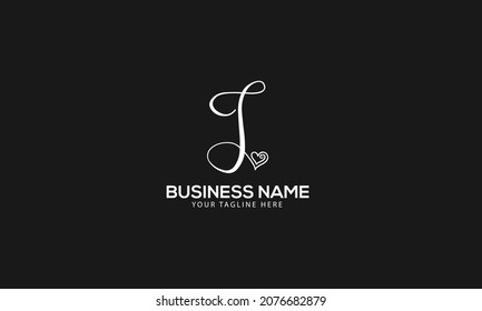 Plantilla de logotipo del vector de monograma abstracto inicial de Alphabet J