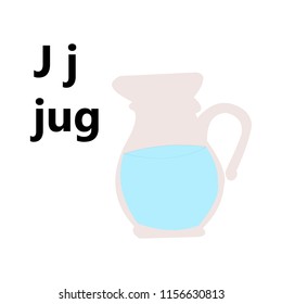 alphabet J, J for Jug