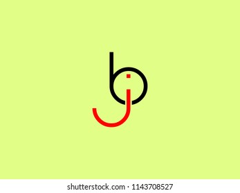alphabet a and j logo for illustration use