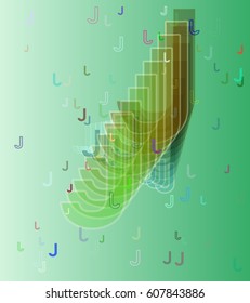 Alphabet J template idea