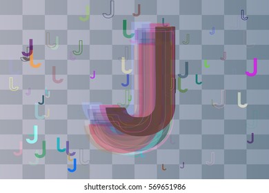 Alphabet J vector design
