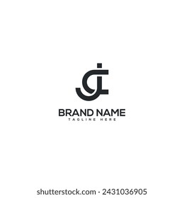 Alphabet JC CJ letter logo design vector elements. Initials monogram icon.