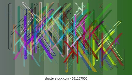 Alphabet K background design