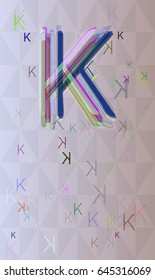 Alphabet K background idea