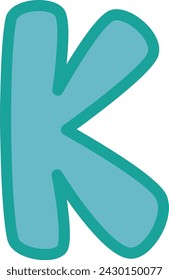 Alphabet K so cute for your design.