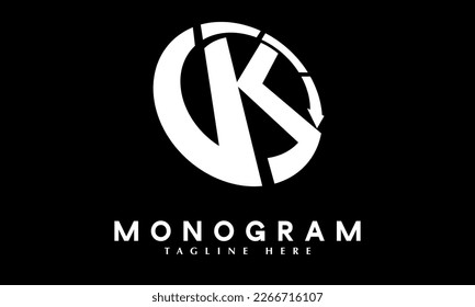 Alphabet K cycle business company logo vector template